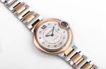 SJ Factory Cartier ballon bleu chronograph 33MM in Diameter Automatic Movement Rose Gold Bezel Women's Watch